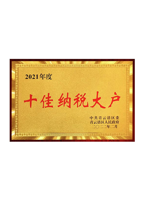 2021年度十(shi)佳纳税(shui)大户